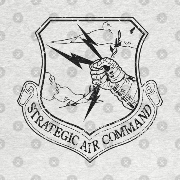 Strategic Air Command - Small Black Logo by Wykd_Life